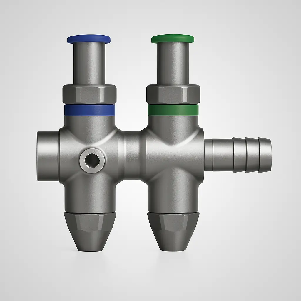 Conectores metálicos dobles