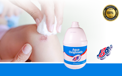 Agua oxigenada JGB en envase plástico para desinfección de heridas