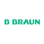 Logotipo de B Braun, compañía internacional de productos médicos y hospitalarios.