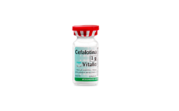 Frasco de Cefalotina Vitalis 1 g – antibiótico inyectable para tratamiento de infecciones bacterianas