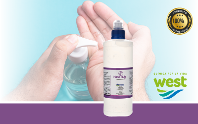 Gel desinfectante Hand Rub con dispensador para higiene de manos