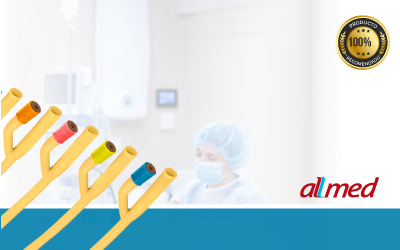 Sondas Foley Allmed para drenaje urinario de uso clínico