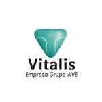 Logotipo de Vitalis, empresa del Grupo AVE especializada en productos inyectables y soluciones médicas.