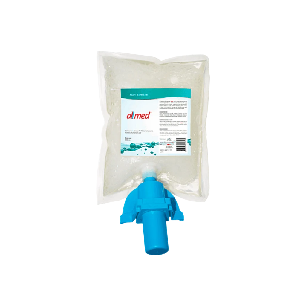 Espuma bactericida Allmed para higiene efectiva de manos sin enjuague