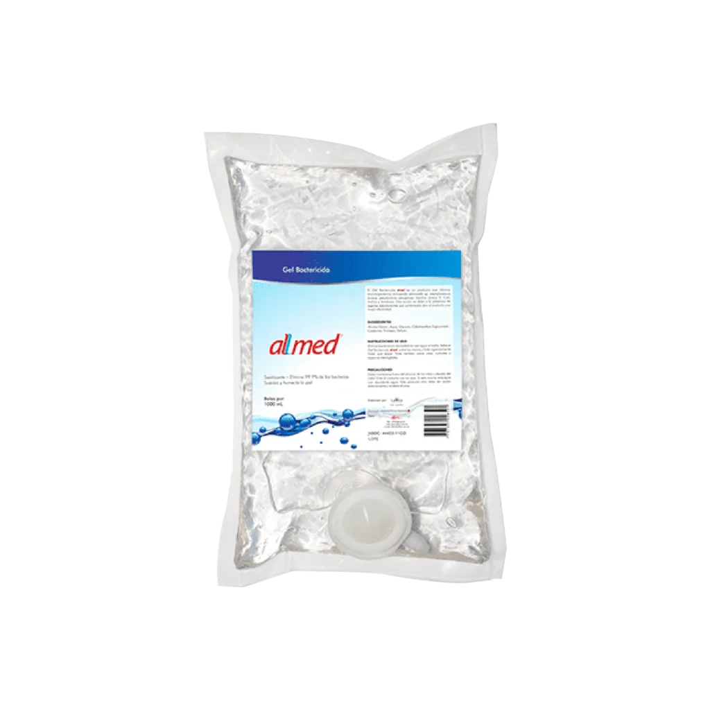 Gel bactericida Allmed para higiene y desinfección de manos sin enjuague