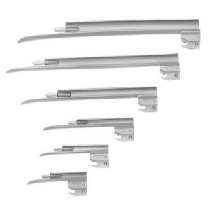 Hoja recta laringoscopio Miller luz halógena Welch Allyn en acero inoxidable, tamaños 00 (68045), 0 (68040), 1 (68041), 2 (68042), 3 (68043) y 4 (68044)