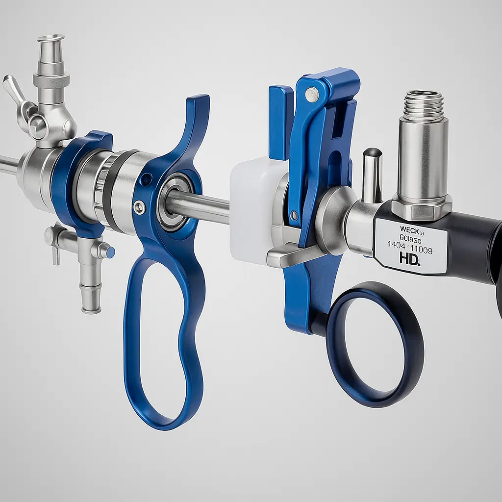 Instrumental endoscópico azul