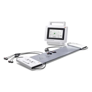 seca mBCA 525: analizador de composición corporal portátil con monitor táctil, estera de medición y cables de electrodos