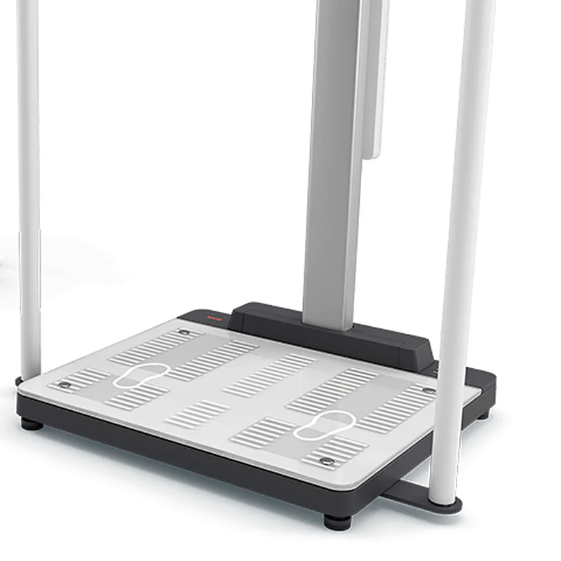 Plataforma de vidrio del seca mBCA Ultra 554 con los electrodos para los pies