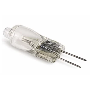 Detalle bombillo Welch Allyn 06300 20W para lámpara de examen estructura y conexión