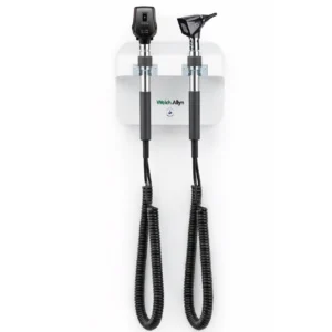 Conjunto diagnóstico Welch Allyn con oftalmoscopio y otoscopio para evaluación clínica