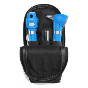 Pocket LED Welch Allyn 92871 Azul con luz LED SureColor para exámenes oculares en clínicas.