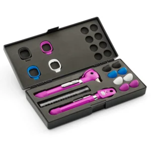 Pocket LED Plus Welch Allyn 92880 con luz LED SureColor para evaluación ocular en clínicas. Morado Lila.