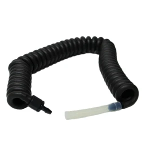 Tubo de Extensión Roscado Welch Allyn 5089-13 con caucho negro para tensiómetro mural en clínicas.