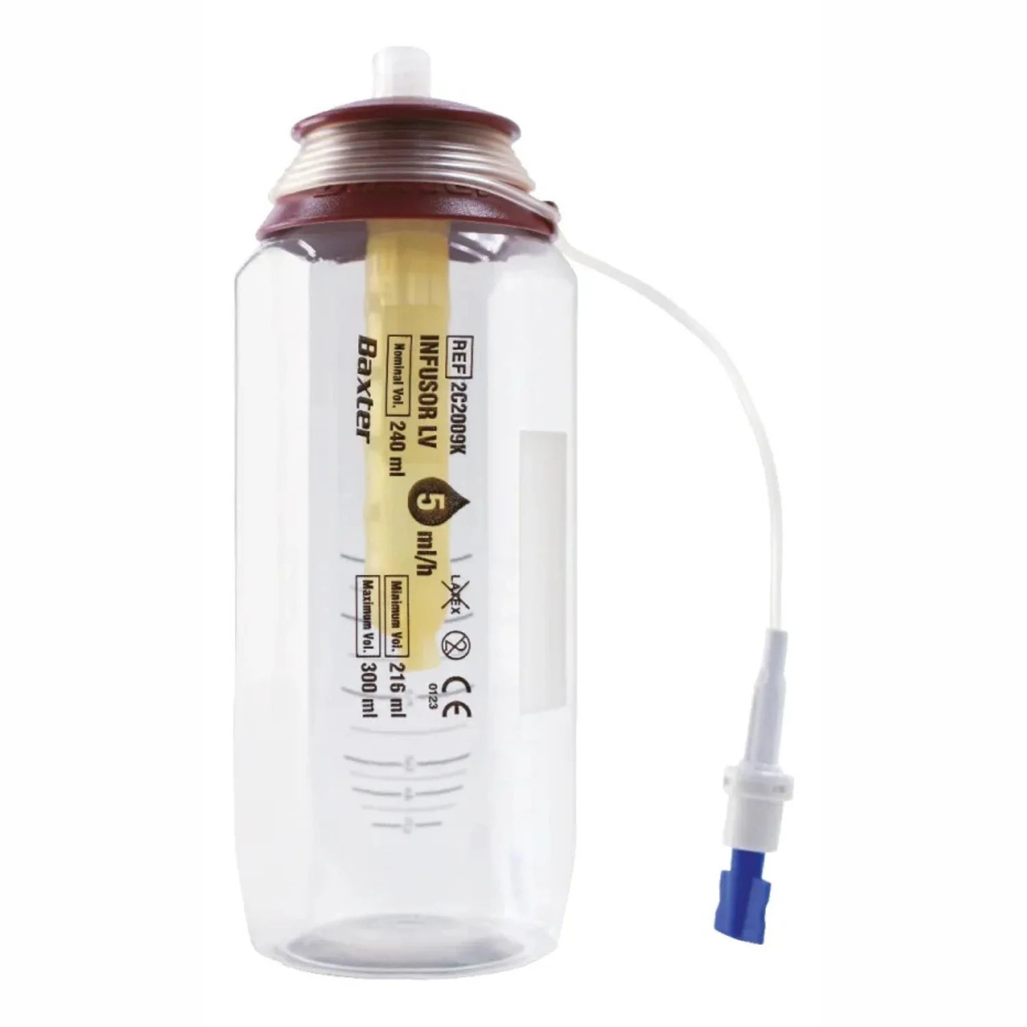 Infusor elastomérico LV Baxter 2C2009K de 5 ml por hora para infusión continua