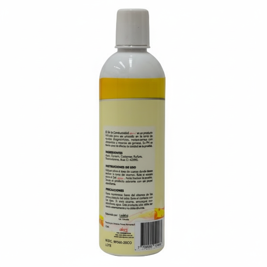 Gel de ultrasonido Allmed 500 ml transparente pH neutro para ecografía