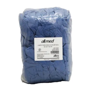 Campo de mesa desechable Allmed 50x50 cm Paq 50 azul para clínica