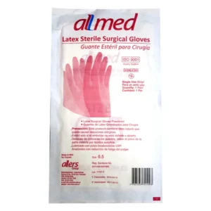 Guantes látex estériles Allmed talla 6