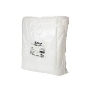 Pantalón desechable blanco resortado Allmed Paq 10, prenda de bioseguridad ligera y cómoda para industria y salud