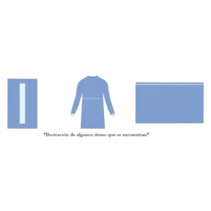 Paquete oftalmológico estéril SMS 35 g Allmed para cirugía oftalmológica