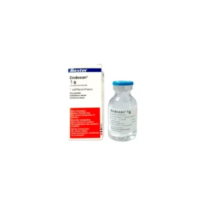 Ciclofosfamida Endoxan 1 g Baxter caja con vial de vidrio tipo I para uso hospitalario