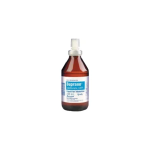 Frasco de aluminio Suprane desflurano Baxter de 240 ml para anestesia general inhalada