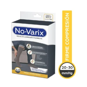 Calcetín No-Varix firme AJ color negro talla XLarge de compresión para uso diario