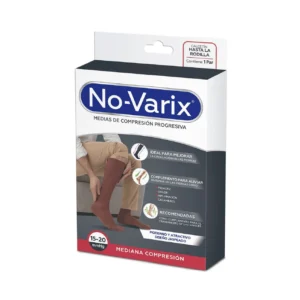 Calcetín No-Varix medio AJ color brown talla Small de compresión para uso diario