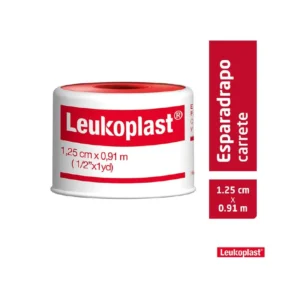 Leukoplast esparadrapo de tela 1/2 x 1 yarda BSN caja con 24 rollos para uso médico