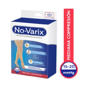 Media No-Varix Medi Ajust para muslo color beige talla XLarge de compresión para uso diario