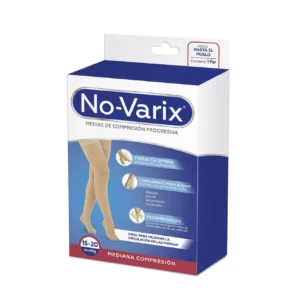 Media No-Varix Medi Ajust para muslo color visone talla Small de compresión para uso diario