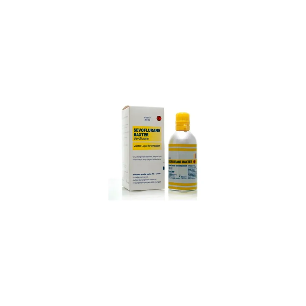 Sevoflurano Baxter CEV2L9117 frasco de aluminio 250 ml para anestesia general inhalada