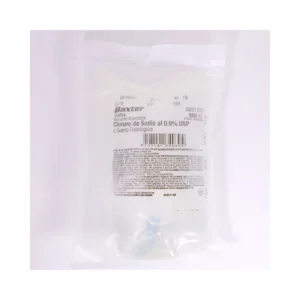 Solución salina normal 0.9% Baxter ARB1323 en bolsa de PVC por 500 ml