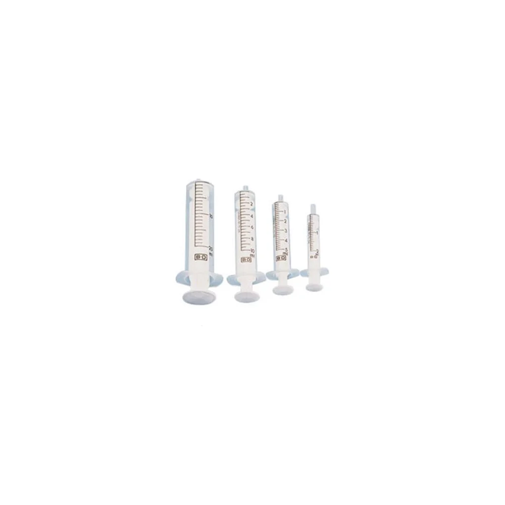 Jeringa desechable BD Discardit II de 20 ml sin aguja, barril transparente con escala en mililitros