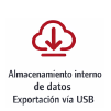 DEA con almacenamiento interno de datos y exportación USB para registros de emergencia
