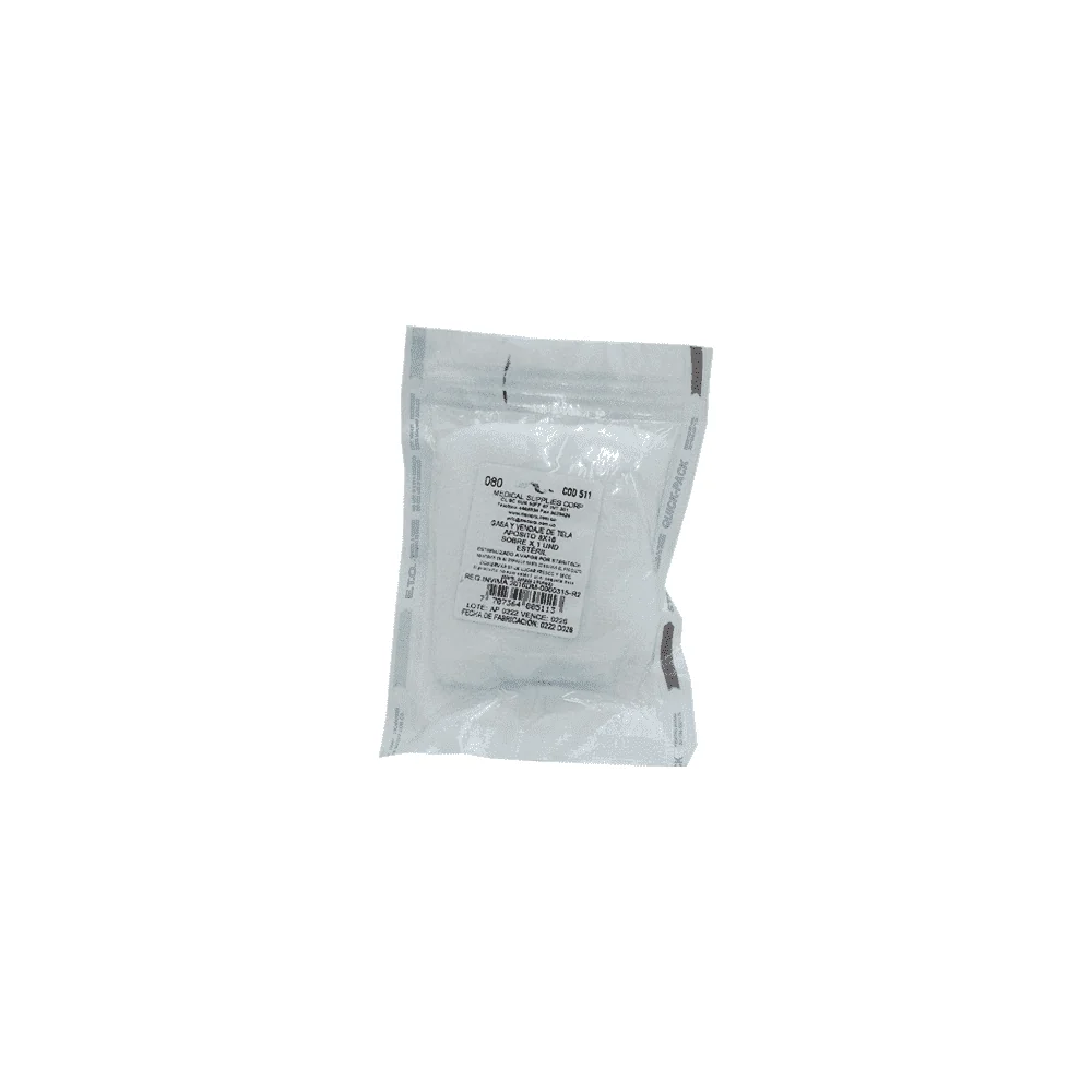 Apósito de Gasa Estéril 8 x 16 cm — Medical Supplies