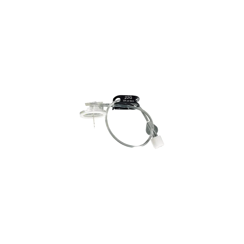 Aguja Huber B. Braun Winged Surecan 4448383 calibre 22 G con alas de fijación