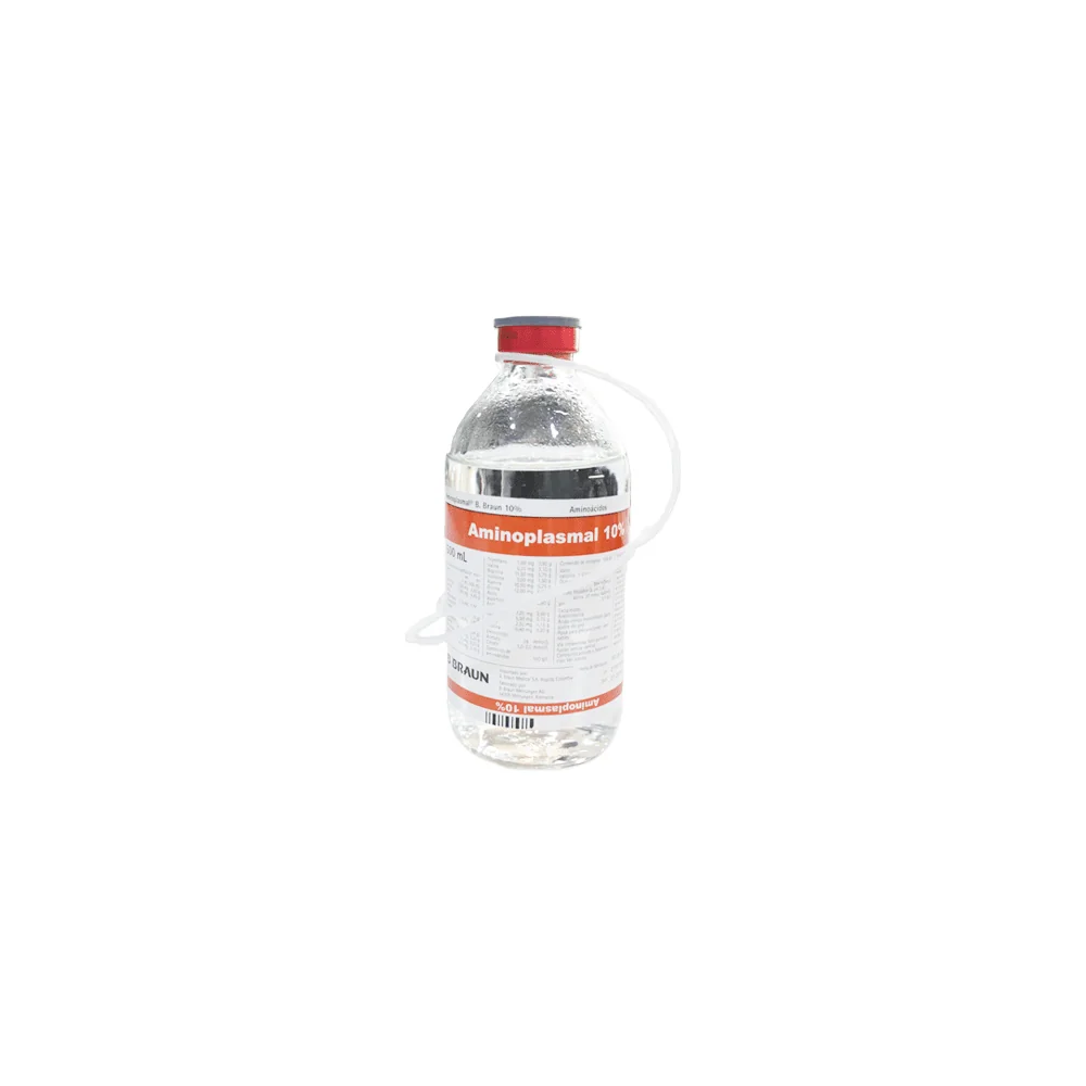 Frasco de 500 ml Aminoplasmal 10% B. Braun solución de aminoácidos para infusión