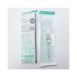 Catéter intravenoso Introcan Safety B. Braun 16 G de 1,7 x 32 mm con bisel penta-biselado