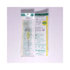 Catéter intravenoso B. Braun Introcan Safety 24 G con protector de aguja automático
