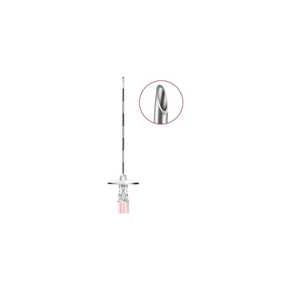 Aguja epidural Pericán B. Braun calibre 18 G punta Tuohy con mandril interno