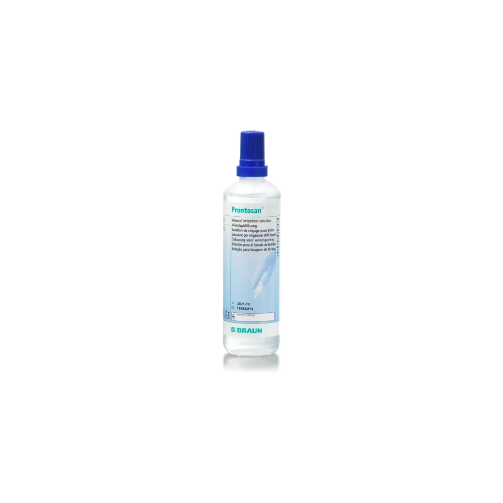 Frasco Prontosan solución 350 ml B. Braun para lavado e irrigacion de heridas con polihexanida