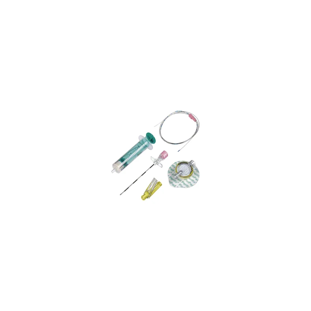 Set epidural Perifix 401 B. Braun 4514017 con aguja Tuohy 18 G y catéter multiperforado