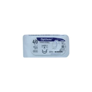 Sutura monofilamento no absorbible Optilene B. Braun de polipropileno azul con aguja de acero