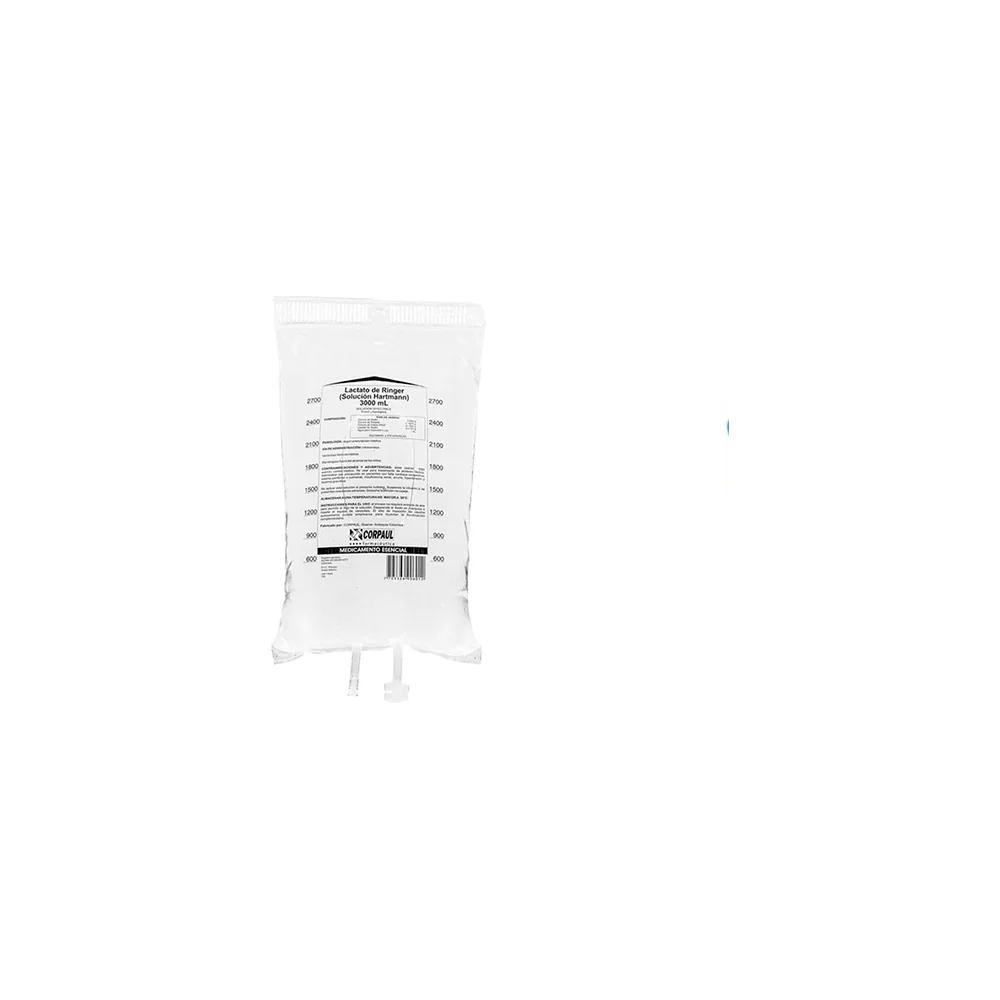 Bolsa Baxter ARB7487 de 3000 ml con lactato de Ringer estéril para irrigación artroscópica