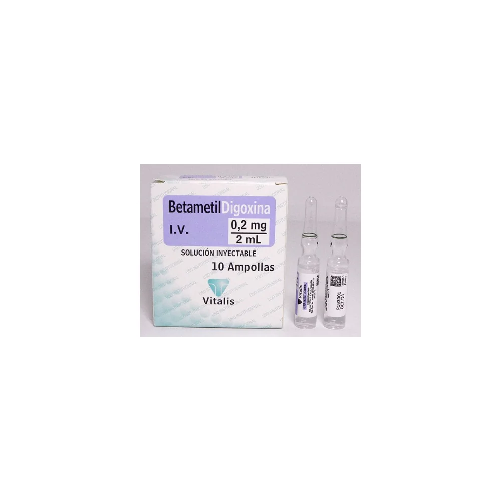 Betametildigoxina 0.2 mg/2 ml Inyectable - Vitalis