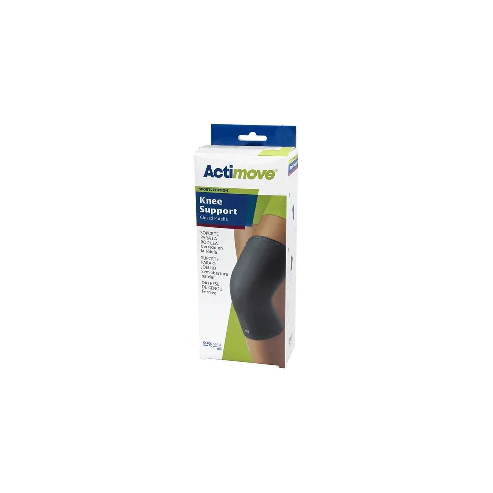 Rodillera Actimove Sports Edition de BSN de patela cerrada vista de frente