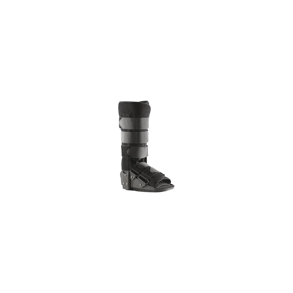 Bota inmovilizadora de tobillo Actimove Standard Walker alto de BSN, de caña alta y color negro