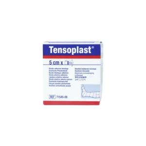 Rollo de venda elástica adhesiva Tensoplast de BSN en su empaque individual