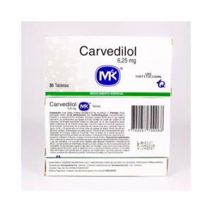 Carvedilol MK 6.25 mg Tabletas — MK